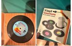 6 pcs one set retro vinyl coasters