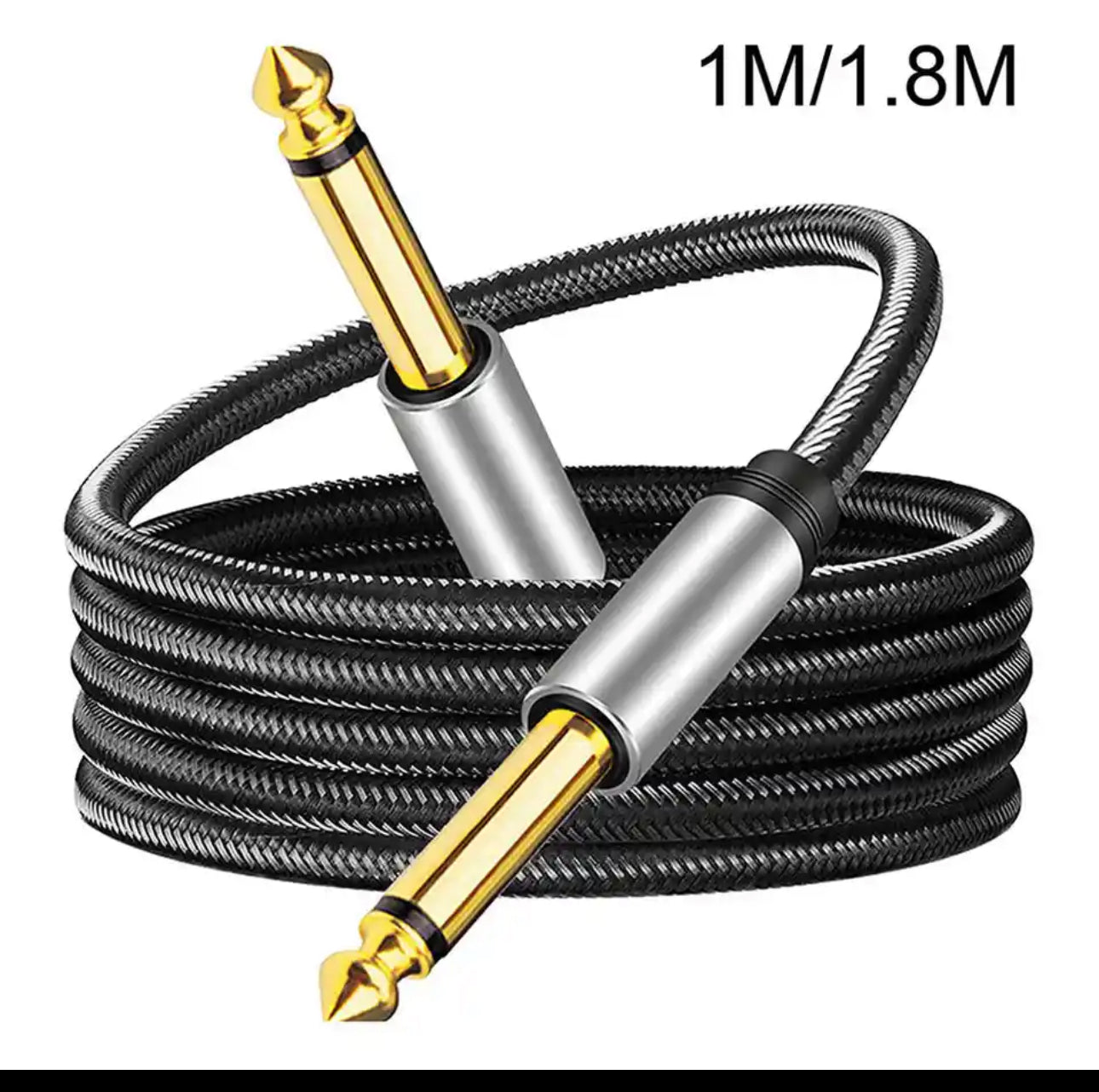 6.35mm Guitar Amplifier AMP Cable Electric Guitar Cable Wire Cord Noise Shielded Bass Cable Connector For Guitar Amplifier
