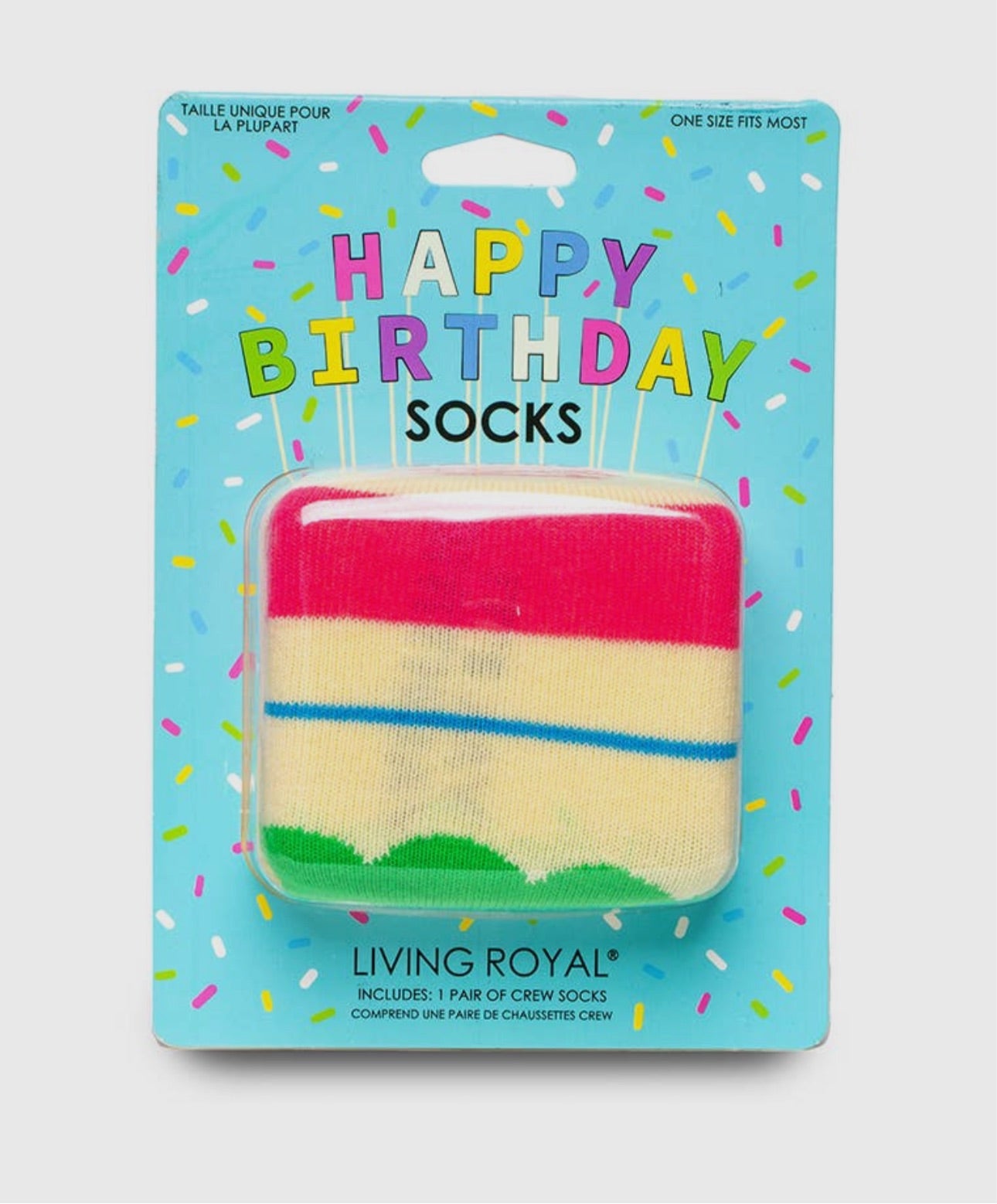 NEW-Happy Birthday 3D socks