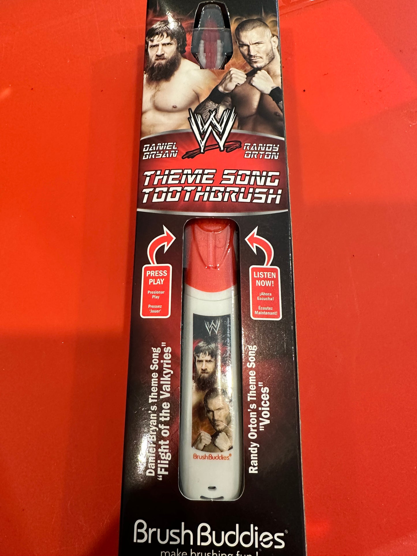 Wrestling collectible toothbrush